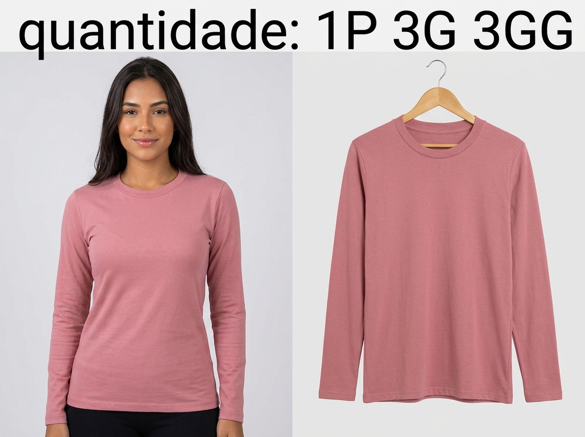 Camiseta Básica Manga Longa