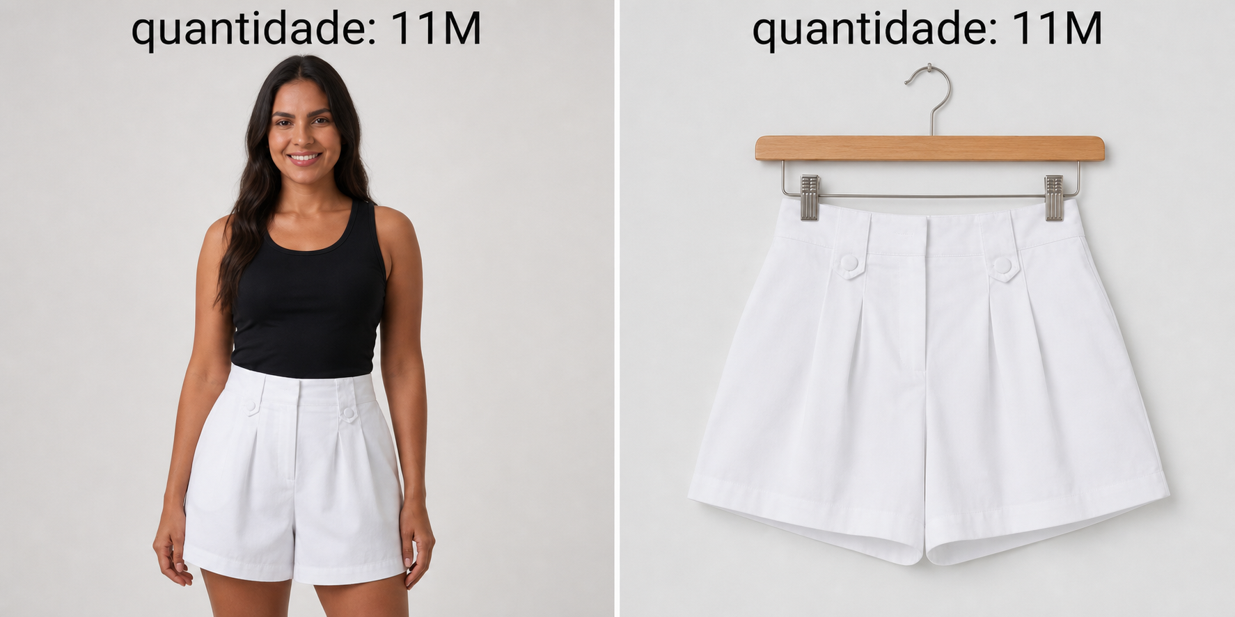 Shorts Alfaiataria Branco