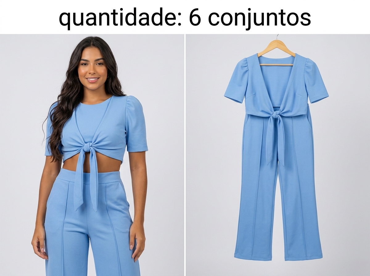 Conjunto Amarração (Blusa + Pantalona)