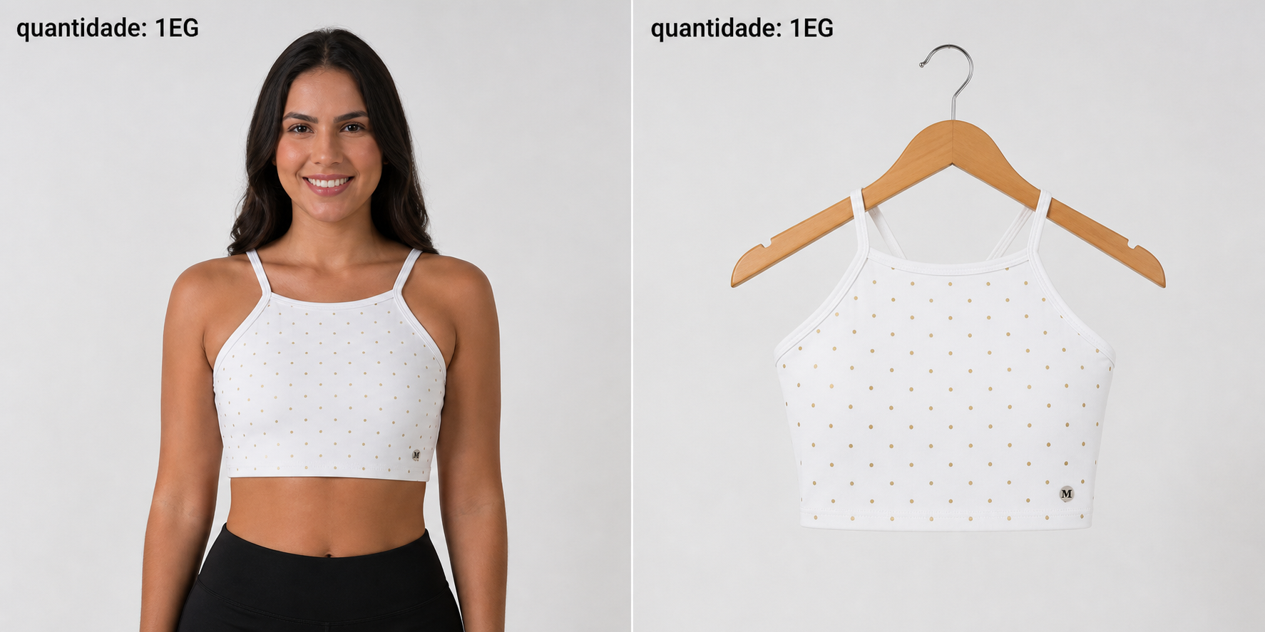 Conjunto Floral Metálico (Top + Saia)