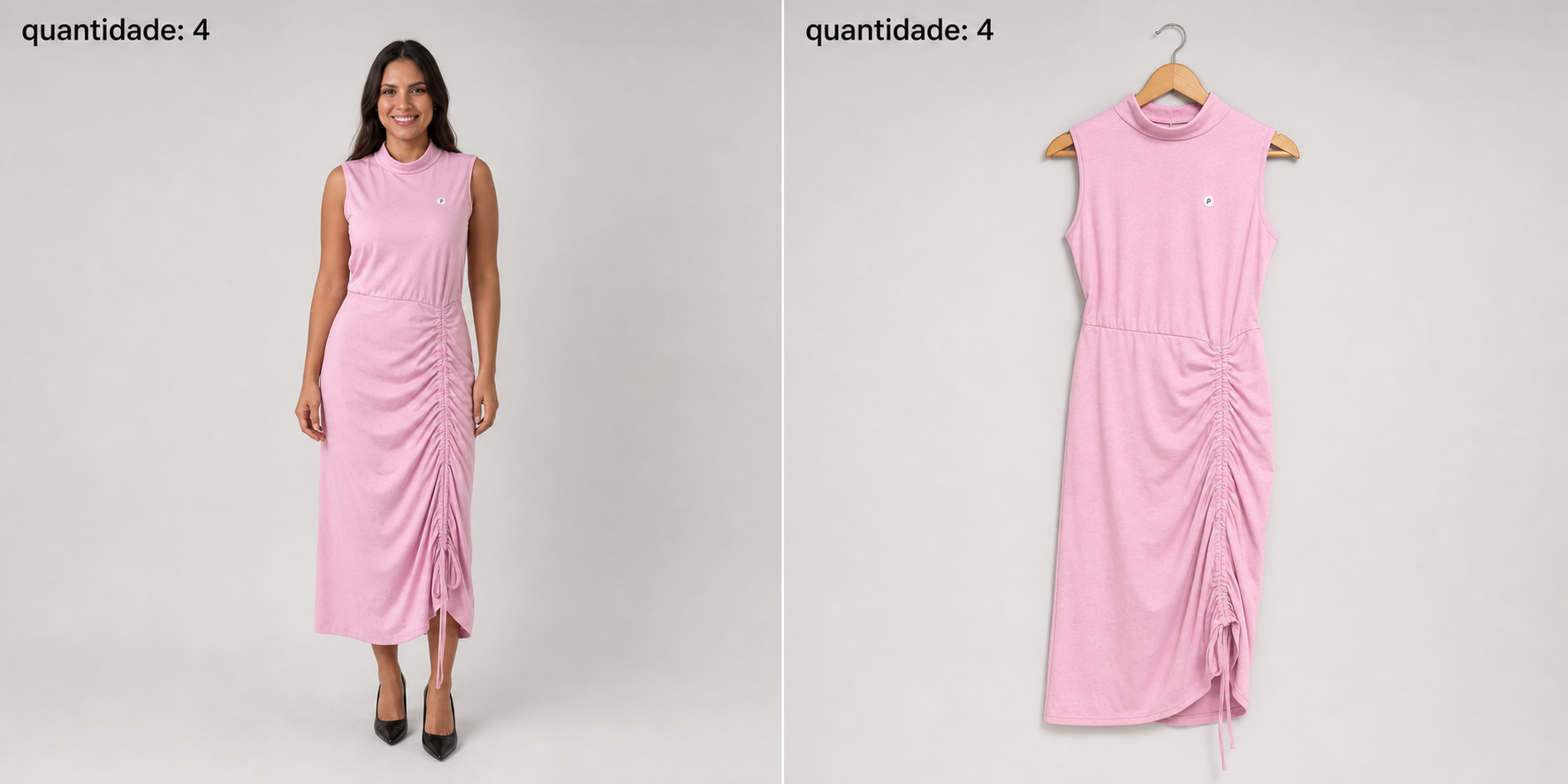 Vestido Longo Manga Longa