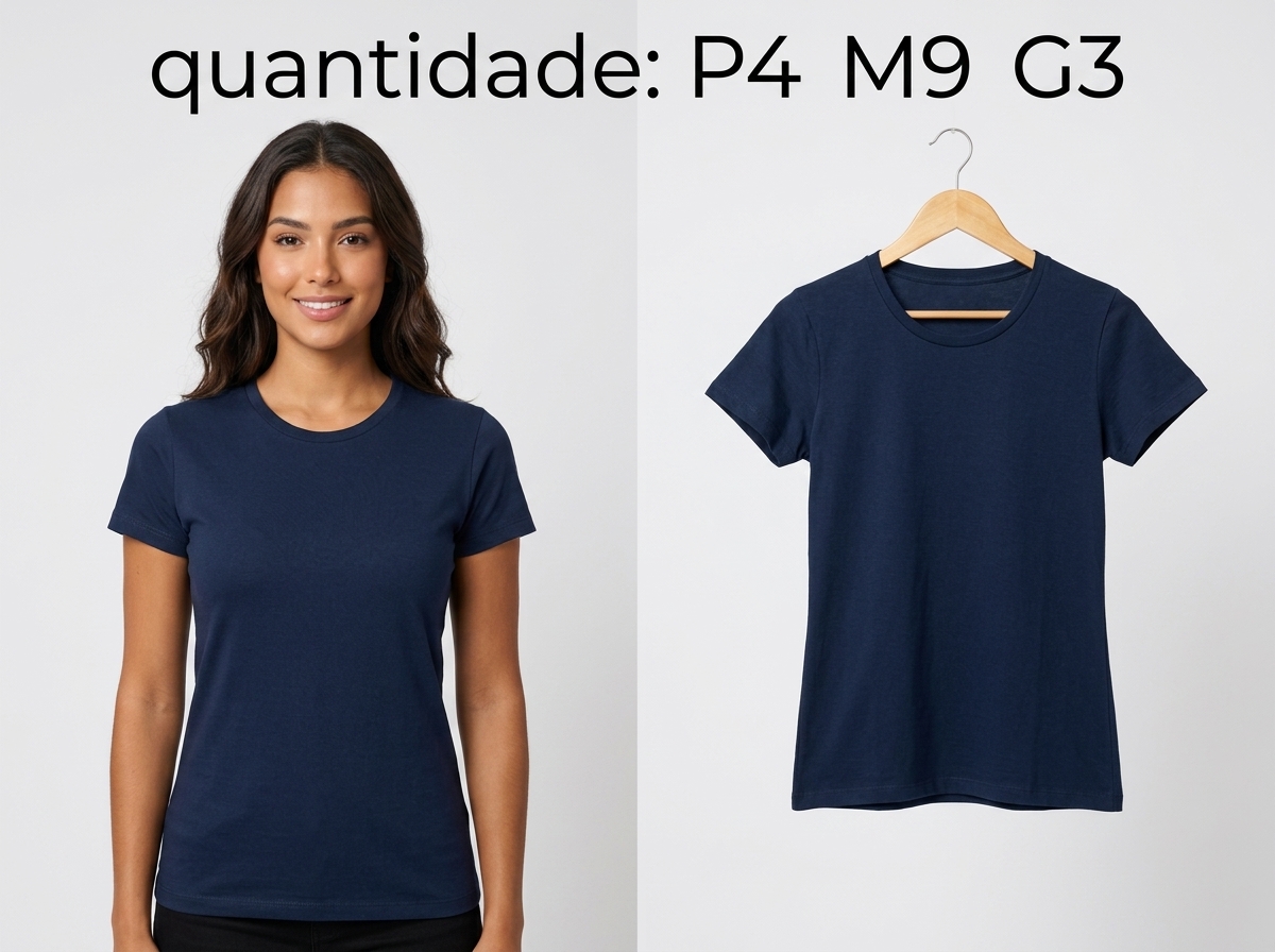 Blusa b?sica de manga curta