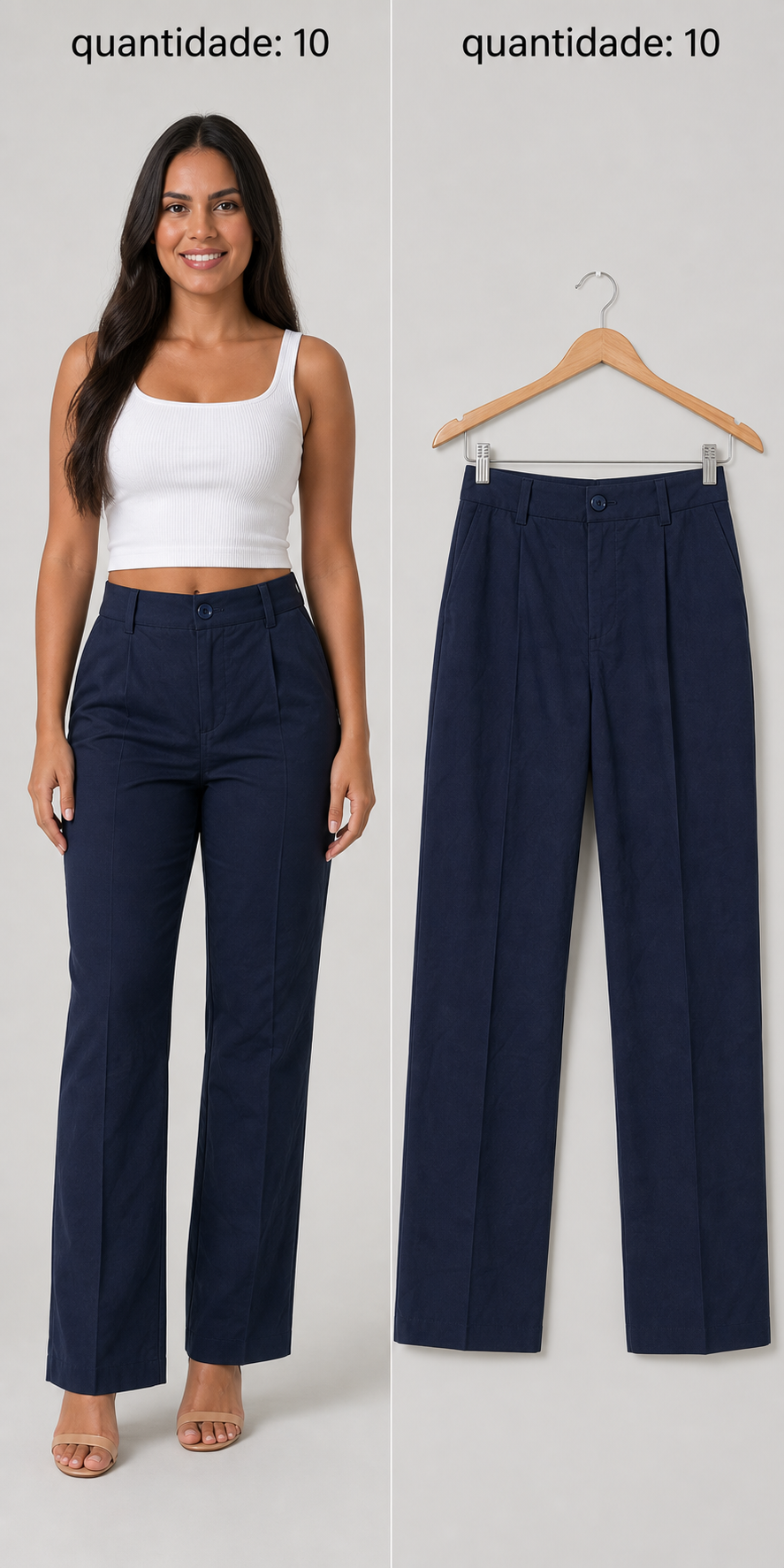 Calça Alfaiataria Azul-Marinho